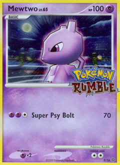 Mewtwo #9 Mewtwo - Pokémon Rumble - #9 - Pokemon TCG card