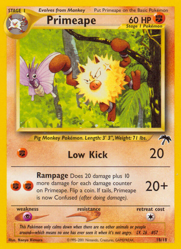 Primeape - Southern Islands - #18 - Pokemon TCG card