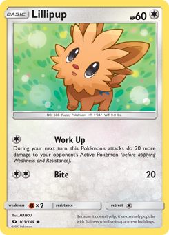 Lillipup #103 Lillipup - Sun & Moon - #103 - Pokemon TCG card