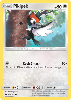 Pikipek - Sun & Moon - #106 - Pokemon TCG card