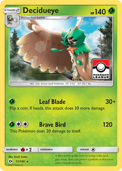 Decidueye - Sun & Moon - #11 - Pokemon TCG card