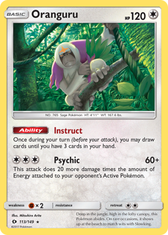 Oranguru #113 Oranguru - Sun & Moon - #113 - Pokemon TCG card