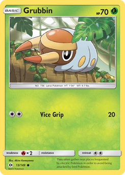 Grubbin #13 Grubbin - Sun & Moon - #13 - Pokemon TCG card