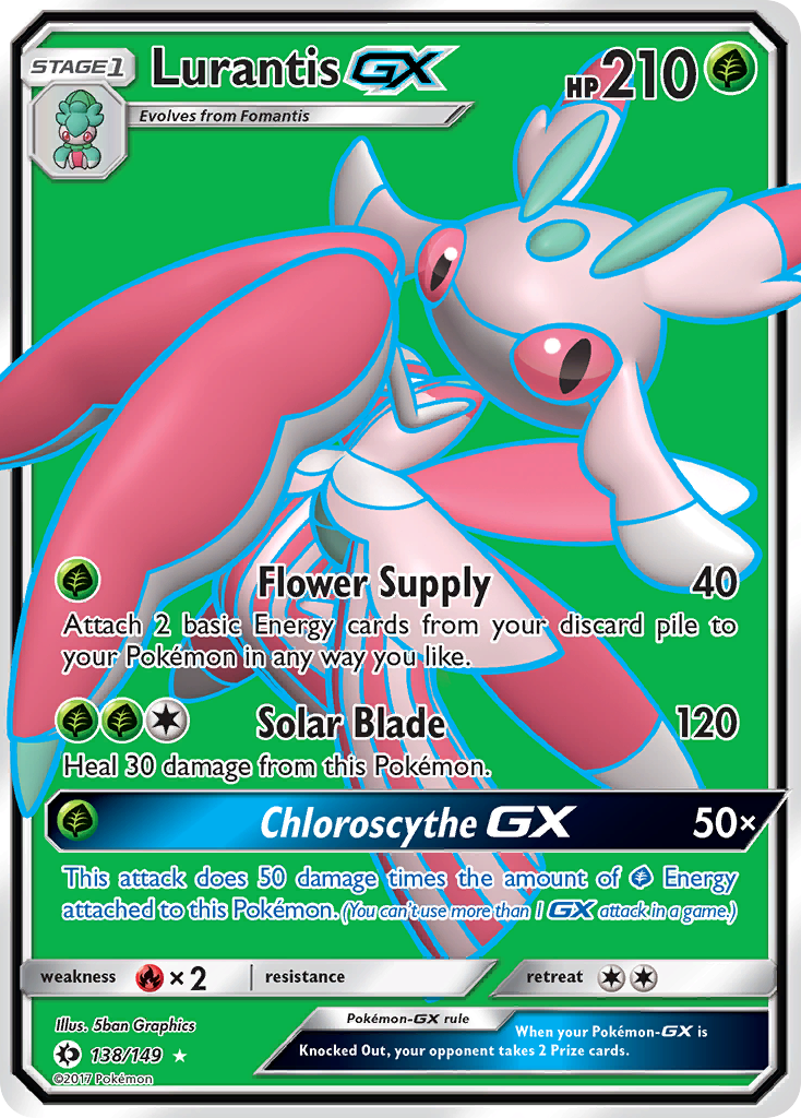 Lurantis-GX - Sun & Moon - #138 - Pokemon TCG card