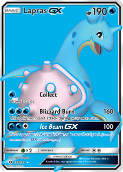 Lapras-GX #139 Lapras-GX - Sun & Moon - #139 - Pokemon TCG card