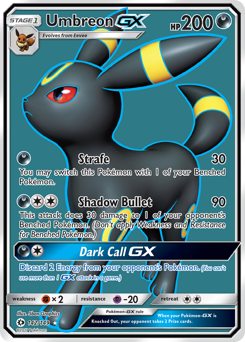 Umbreon-GX #142 Umbreon-GX - Sun & Moon - #142 - Pokemon TCG card