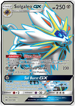 Solgaleo-GX #143 Solgaleo-GX - Sun & Moon - #143 - Pokemon TCG card