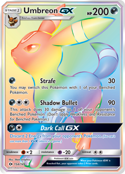 Umbreon-GX #154 Umbreon-GX - Sun & Moon - #154 - Pokemon TCG card