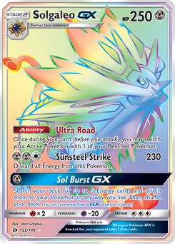 Solgaleo-GX #155 Solgaleo-GX - Sun & Moon - #155 - Pokemon TCG card