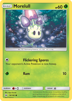 Morelull - Sun & Moon - #16 - Pokemon TCG card