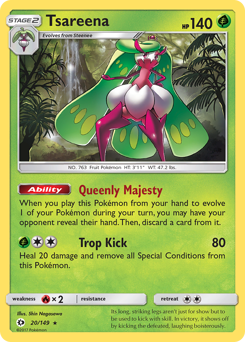 Tsareena #20 Tsareena - Sun & Moon - #20 - Pokemon TCG card
