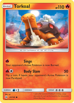 Torkoal #23 Torkoal - Sun & Moon - #23 - Pokemon TCG card