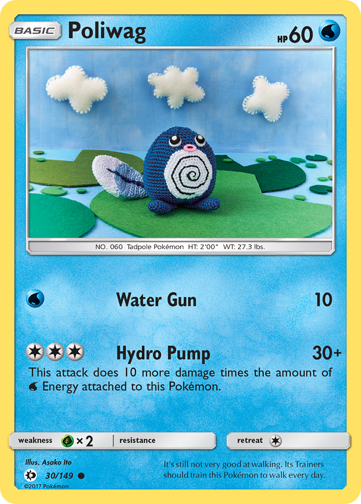 Poliwag - Sun & Moon - #30 - Pokemon TCG card