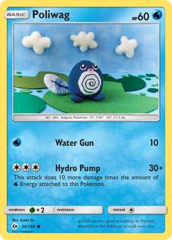 Poliwag #30 Poliwag - Sun & Moon - #30 - Pokemon TCG card