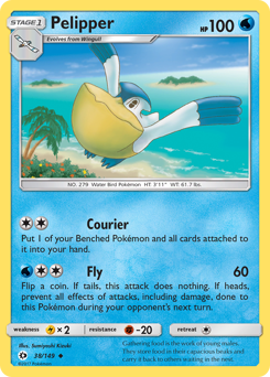 Pelipper #38 Pelipper - Sun & Moon - #38 - Pokemon TCG card