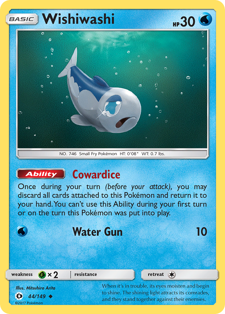 Wishiwashi - Sun & Moon - #44 - Pokemon TCG card