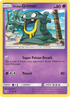 Alolan Grimer #57 Alolan Grimer - Sun & Moon - #57 - Pokemon TCG card