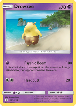 Drowzee #59 Drowzee - Sun & Moon - #59 - Pokemon TCG card