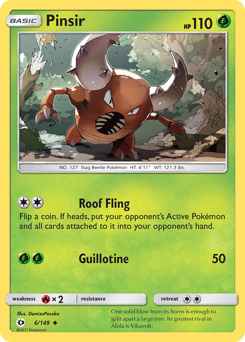 Pinsir #6 Pinsir - Sun & Moon - #6 - Pokemon TCG card