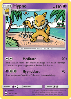 Hypno #60 Hypno - Sun & Moon - #60 - Pokemon TCG card