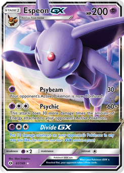 Espeon-GX #61 Espeon-GX - Sun & Moon - #61 - Pokemon TCG card