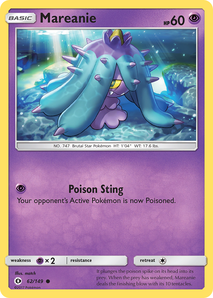 Mareanie - Sun & Moon - #62 - Pokemon TCG card