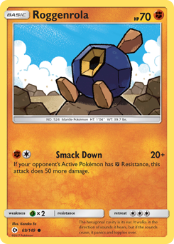 Roggenrola - Sun & Moon - #69 - Pokemon TCG card