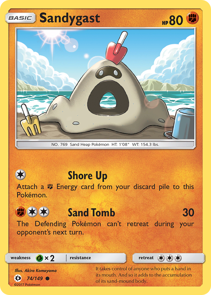 Sandygast - Sun & Moon - #74 - Pokemon TCG card