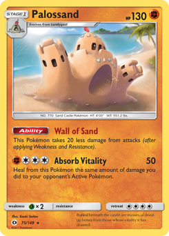 Palossand - Sun & Moon - #75 - Pokemon TCG card