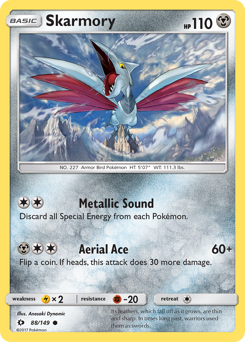 Skarmory - Sun & Moon - #88 - Pokemon TCG card