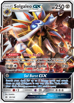 Solgaleo-GX #89 Solgaleo-GX - Sun & Moon - #89 - Pokemon TCG card