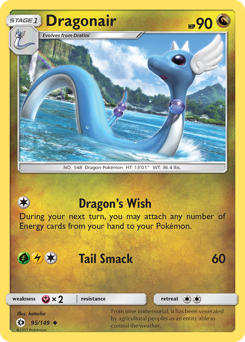 Dragonair #95 Dragonair - Sun & Moon - #95 - Pokemon TCG card