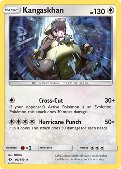 Kangaskhan #99 Kangaskhan - Sun & Moon - #99 - Pokemon TCG card