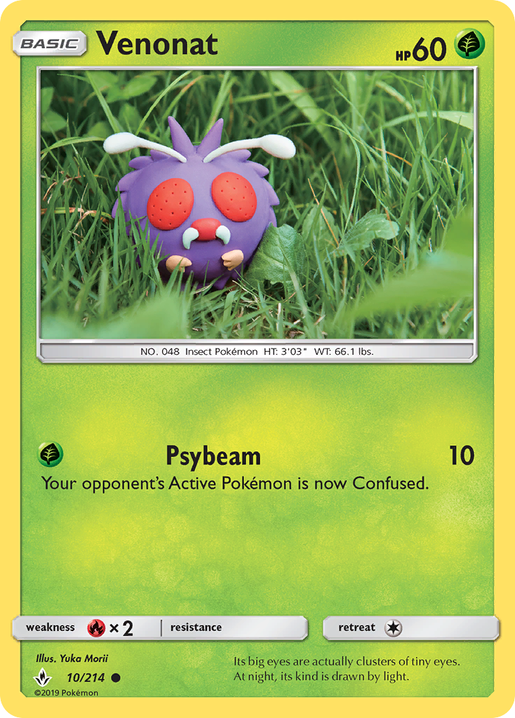 Venonat - Unbroken Bonds - #10 - Pokemon TCG card