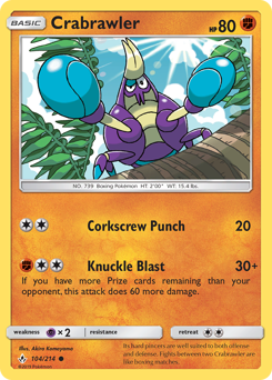 Crabrawler - Unbroken Bonds - #104 - Pokemon TCG card