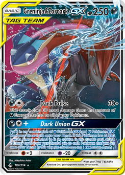 Greninja & Zoroark-GX #107 Greninja & Zoroark-GX - Unbroken Bonds - #107 - Pokemon TCG card