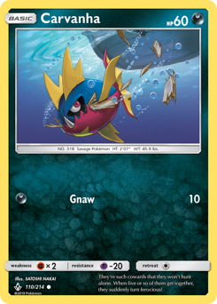 Carvanha #110 Carvanha - Unbroken Bonds - #110 - Pokemon TCG card