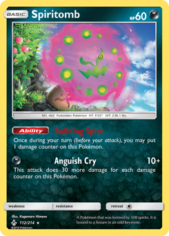 Spiritomb #112 Spiritomb - Unbroken Bonds - #112 - Pokemon TCG card