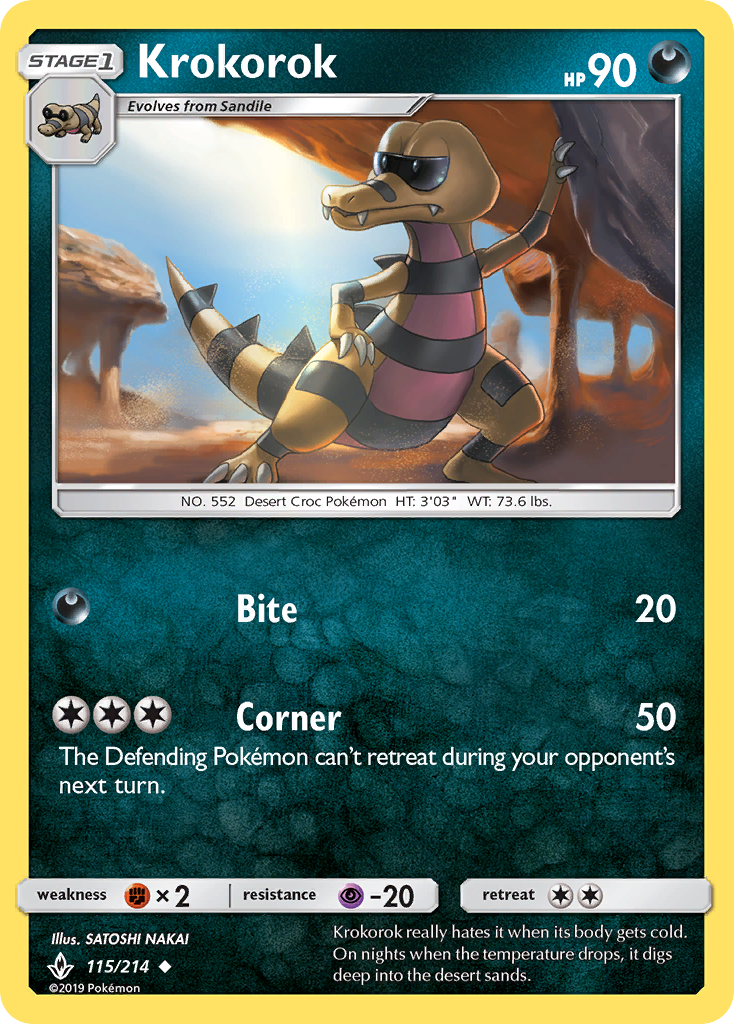 Krokorok - Unbroken Bonds - #115 - Pokemon TCG card