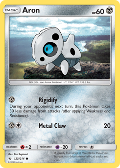 Aron - Unbroken Bonds - #123 - Pokemon TCG card
