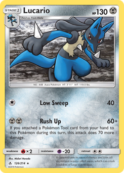 Lucario #126 Lucario - Unbroken Bonds - #126 - Pokemon TCG card