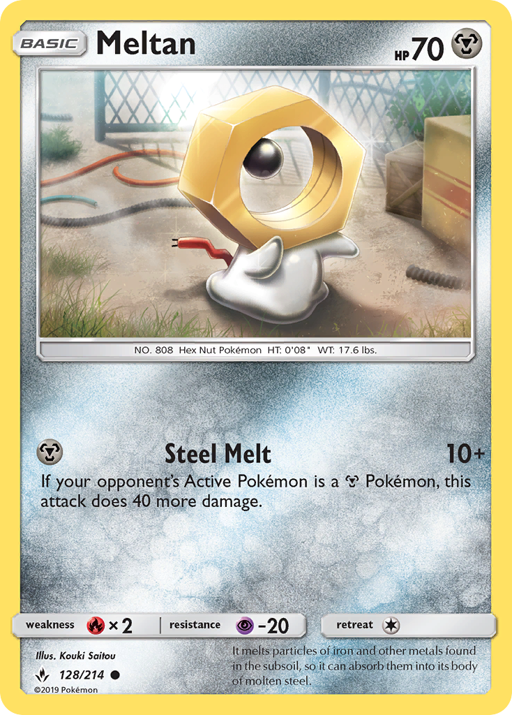 Meltan - Unbroken Bonds - #128 - Pokemon TCG card