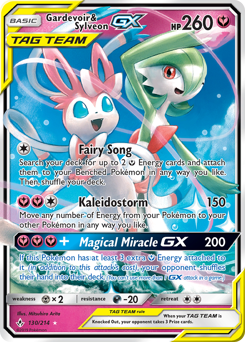 Gardevoir & Sylveon-GX - Unbroken Bonds - #130 - Pokemon TCG card