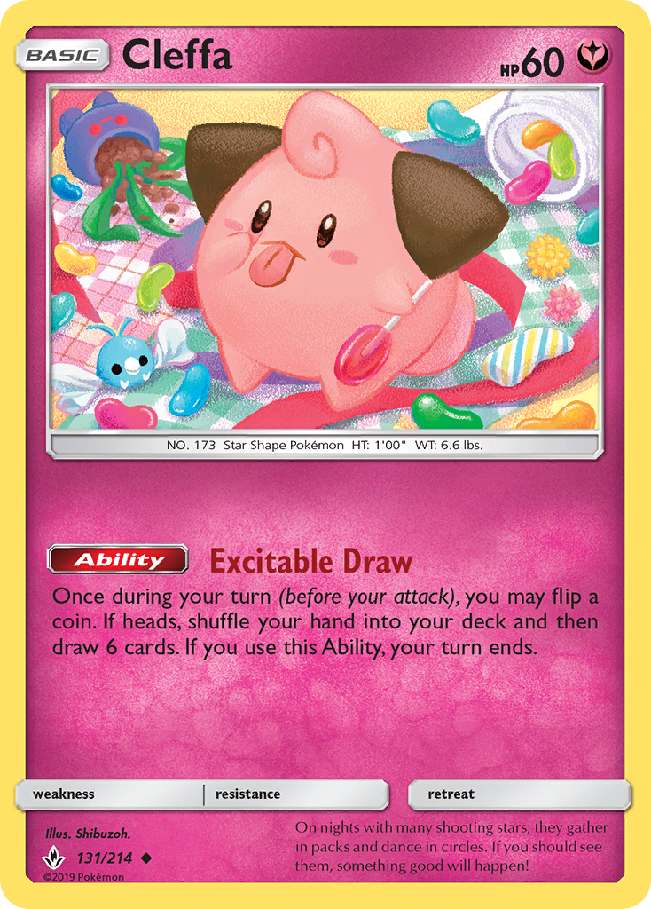 Cleffa - Unbroken Bonds - #131 - Pokemon TCG card