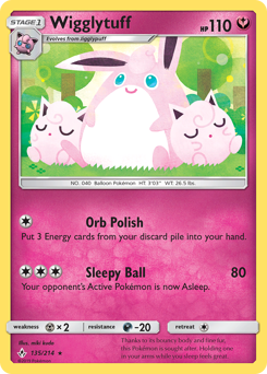 Wigglytuff - Unbroken Bonds - #135 - Pokemon TCG card