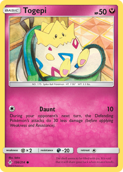 Togepi #136 Togepi - Unbroken Bonds - #136 - Pokemon TCG card