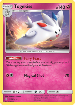 Togekiss - Unbroken Bonds - #138 - Pokemon TCG card