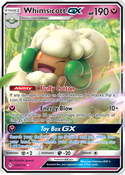 Whimsicott-GX #140 Whimsicott-GX - Unbroken Bonds - #140 - Pokemon TCG card
