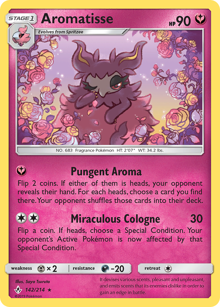 Aromatisse - Unbroken Bonds - #142 - Pokemon TCG card
