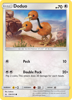 Doduo #150 Doduo - Unbroken Bonds - #150 - Pokemon TCG card